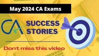 CA Success Stories| MOTIVATIONAL STORIES| CA EXAM MAY 2024| @caeffects