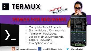 Learn Termux - Complete tutorial - Become Beginner to Pro