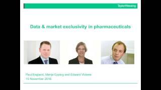 Data and market exclusivity in pharmaceuticals