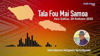 Radio Samoa - News from Samoa (29 AUG 2022)