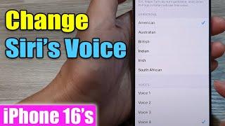 iPhone 16/16 Pro Max: How to Change Siri Voice