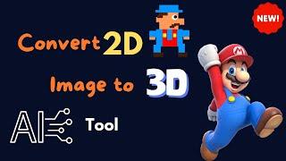 Turn Your 2D Images into 3D Models | New AI Tool