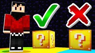 DO NOT CHOOSE THE WRONG LUCKY BLOCK in Minecraft Pocket Edition