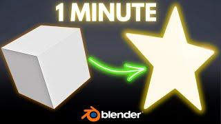 Create a Glowing Star in Blender in 1 Minute!