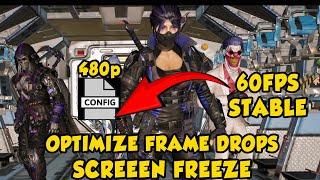 CODM CONFIG 480P SEASON 5 how to fix lag call of duty optimize FRAME drops 60fps FIX LAG PROBLEM