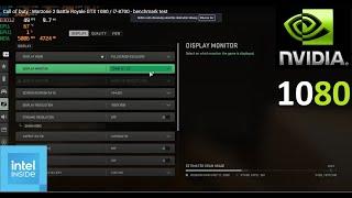 Call of Duty : Warzone 2 Battle Royale GTX 1080 / i7-8700 - benchmark test