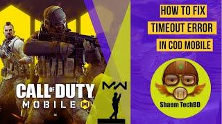 How To Fix Timeout Error In COD Mobile | How To Fix Login Error In Call Of Duty Mobile