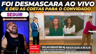 Daniela Lima é desmentida ao vivo.