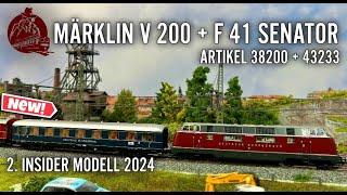 Märklin Insider V 200 mit F Wagen - 38200 und 43233 - Eine schöne Reise in die Vergangenheit!