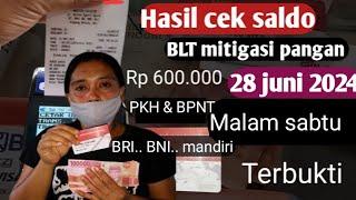 PKH hari ini,Cek saldo PKH  & BPNT 4 & mitigasi resiko pangan malam hasilnya? 28 juni 2024