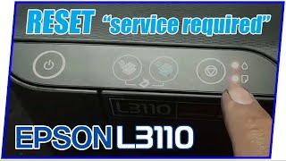 How to Reset the Epson L3110 Printer, Flashing Lights Simultaneously