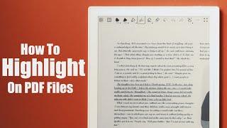 How To Highlight On PDF Files