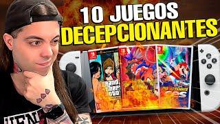 LOS 10 JUEGOS más DECEPCIONANTES de NINTENDO SWITCH  Esperaba MUCHO y me DECEPCIONARON