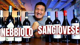 NEBBIOLO vs SANGIOVESE Blind Tasting!!!