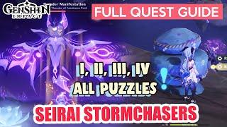 How to: Seirai Stormchasers: Part I, II, III, IV | NEW BOSS Thunder Manisfestations | Genshin Impact