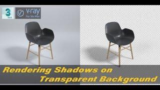 Rendering Models With Shadows on Transparent Background with #Vray