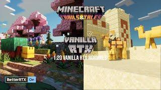 Vanilla RTX Normals v1.20 for Minecraft Trails and Tails 1.20.32 with BetterRTX