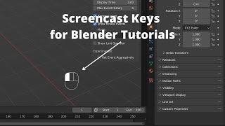 How to add Screencast Keys in Blender | Tutorial