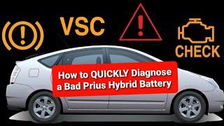 How to QUICKLY Diagnose a Bad Prius Hybrid Battery