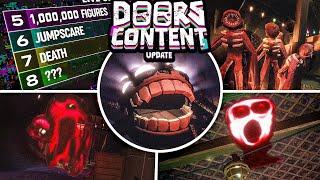 All SCARY EVENTS in CONTENT UPDATE! (New Entities & Items) - DOORS: The Content Update