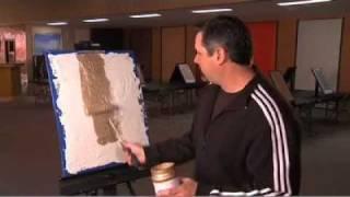 Faux painting techniques for walls, Metallic bronze plaster