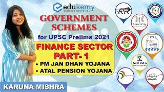 Finance Sector Schemes - Part 1 | Important Government Schemes for UPSC Prelims 2021