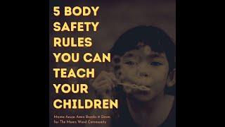 5 Body Safety Rules to Teach Your Children