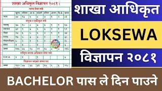 Sakha Adhikrit Vacancy 2081 | Section Officer Vacancy 2081 | Section Officer Loksewa Vacancy 2081