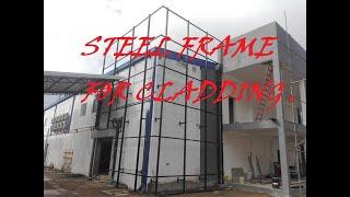 steel frame for cladding. "IE" "INSARA ENINEERING"