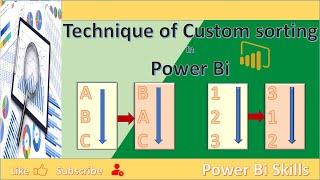 Wonderful trick to do custom sort of data in Power Bi