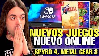 ¡BOMBAZO! NUEVOS ZELDA serán ANUNCIADOS y NUEVO ONLINE de SWITCH 2 | Spyro 4 - Metal Gear 3 Delta