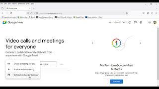 How to make a google meet meeting