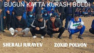 SHERALI JURAYEV ZOXID POLVON SURXONDARYO BUGUN KATTA KURASH BÓLDI 30.1.2022