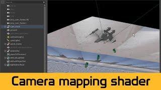 Maya 2018 VFX - Camera mapping shader