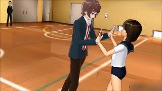 MMD giantess - Mixed wrestling, girl vs boy