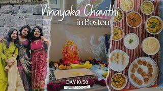 30 Day - Daily Vlog Challenge | Day 10/30 | Ganesh Chathurthi in Boston | Indian Festivals in USA :)