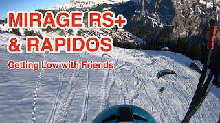 MIRAGE RS+ 11m & RAPIDOS 11m -  GETTING LOW WITH FRIENDS  - SPEEDFLYING/RIDING