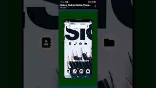 Android mobile phone design with Html Css and JavaScript.