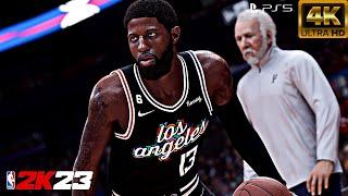 (PS5) NBA 2K23 Gameplay - Is Paul George The Best Scorer In LA [4K60FPS]