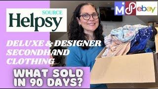 WHAT SOLD in 90 Days? - Helpsy Source Deluxe & Designer Brands Secondhand Clothing Mystery Box