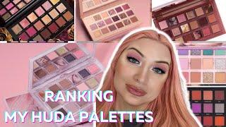 Huda Beauty Eyeshadow Palette Ranking Video 2022 / Laurel Luxe / Ranking all my Huda Beauty Palettes