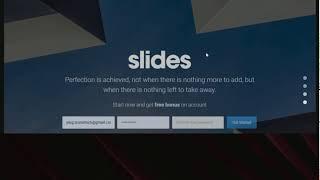 Designmodo's Slides 4 - Animated Website Generator