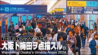 大阪梅田界隈を歩く Wandering Osaka's Umeda Areas 2024