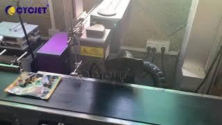 Expiry Date Batch Number Laser Coding Machine How to Print Plastic Bag by CYCJET Laser Jet Printer