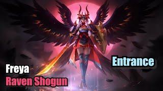 Freya Raven Shogun Skin Epic Entrance (Upscale 4K) Mobile Legends #MOBILELEGENDS