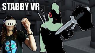 I Stabbed Everyone in this NEW VR Game | Stabby VR (Quest 3)