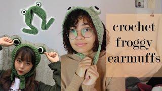 YESSTYLE Crochet Froggy Earmuffs Tutorial (Updated) LEFT HANDED| Rauni Paige