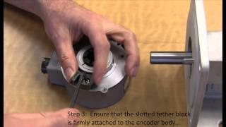 How to Install a Hollow Shaft Rotary Encoder with a block and pin