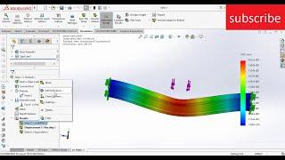 Static simulation for beginners with explanation in solidworks