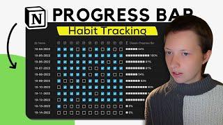 How To Build A Progress Bar In Notion: Habit Tracker (Part 1)